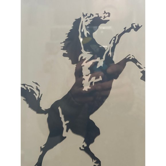 Vintage detailed Framed Papercut Horse framed 8x10 - Picture 5 of 10